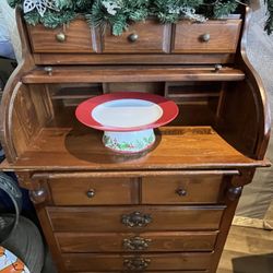 The Vine Thrift Store - Sweet vintage mini roll top desk!