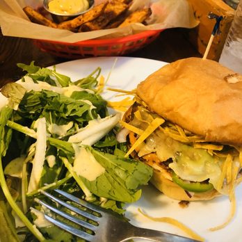 The Root Cafe - Shiitake mushroom burger, fresh greens & some delectable sweet potato fries. FIRE!!! - Cafes Near Me - Little Rock, Arkansas The Root Cafe - Shiitake mushroom burger, fresh greens & some delectable sweet potato fries. FIRE!!! - Cafes Near Me - Little Rock, Arkansas