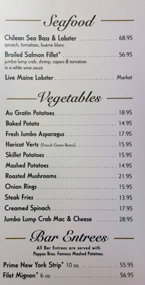 Menu photo 3 Pappas Bros. Steakhouse Houston, TX