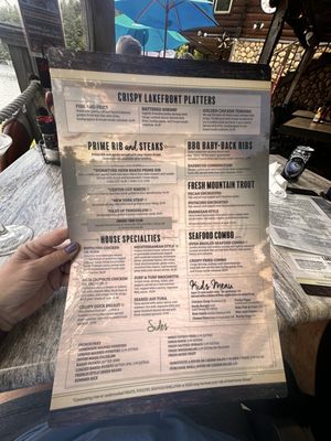 Menu photo 8 LakeHouse Restaurant Lake Lure, NC