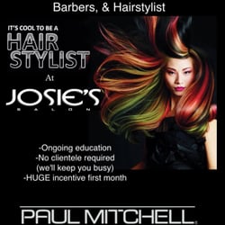 Josie's Salon - We're always eager & looking for new stylists!!