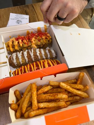 Two Hands Corn Dog Grand Prairie by null
