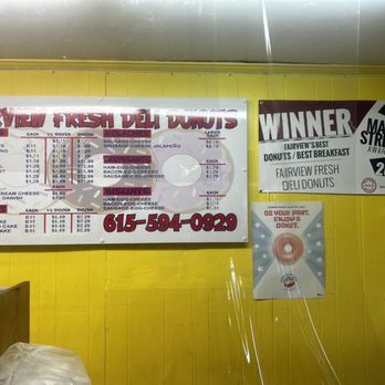 Fairview Fresh Deli Donuts - the menu - Donuts Near Me - Fairview, Tennessee Fairview Fresh Deli Donuts - the menu - Donuts Near Me - Fairview, Tennessee