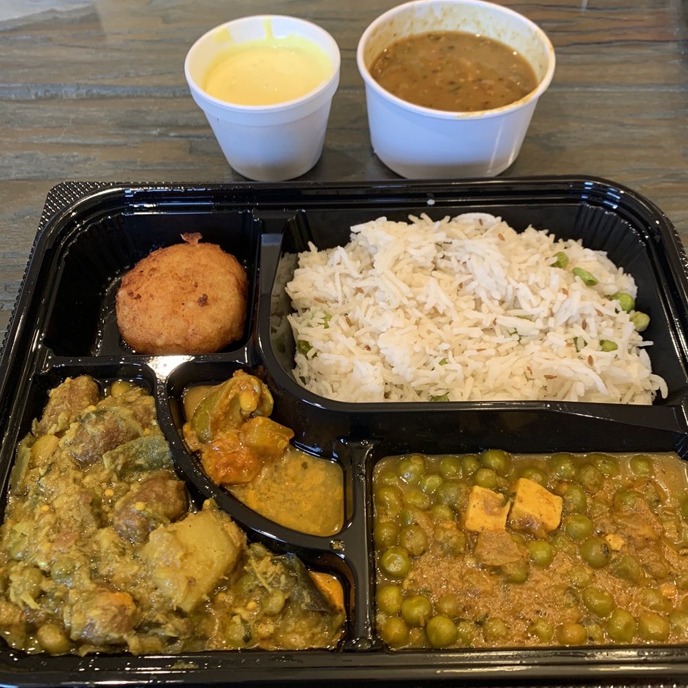 Deedee's - Weekend special. Veggies, dal, rice, roti (not shown), and shrikhand. This was the Gujarati regional flavor (different each weekend). - Buffets Near Me - Santa Clara, California Deedee's - Weekend special. Veggies, dal, rice, roti (not shown), and shrikhand. This was the Gujarati regional flavor (different each weekend). - Buffets Near Me - Santa Clara, California