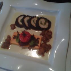 Le Saint-Laurent - Médaillon de poulet sauce au vin jaune et flan de potiron