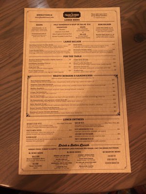 Menu photo 6 The Franklin Room Chicago, IL Menu photo 6 The Franklin Room Chicago, IL