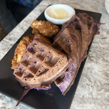 Manileno - Chicken and taro waffles - Filipino Near Me - St. Louis, Missouri