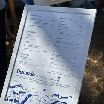 Desnudo Coffee - menu 03/01/25 - Coffee Roasteries Near Me - Austin, Texas Desnudo Coffee - menu 03/01/25 - Coffee Roasteries Near Me - Austin, Texas
