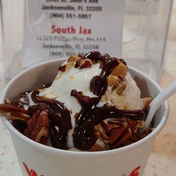 Whit's Frozen Custard - Hot fudge sundae with a little sea salt caramel and walnuts. Yummy! - Ice Cream & Frozen Yogurt Near Me - Jacksonville Beach, Florida Whit's Frozen Custard - Hot fudge sundae with a little sea salt caramel and walnuts. Yummy! - Ice Cream & Frozen Yogurt Near Me - Jacksonville Beach, Florida