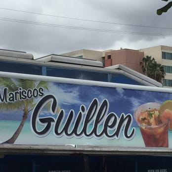 Mariscos Guillen - a sign for a restaurant - Mexican Near Me - Inglewood, California Mariscos Guillen - a sign for a restaurant - Mexican Near Me - Inglewood, California