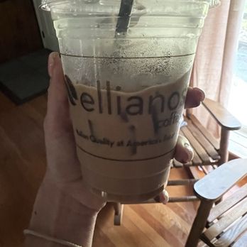 Ellianos Coffee - Iced holiday hazelnut latte with oat milk. Delicious. - Coffee & Tea Near Me - Dunnellon, Florida Ellianos Coffee - Iced holiday hazelnut latte with oat milk. Delicious. - Coffee & Tea Near Me - Dunnellon, Florida
