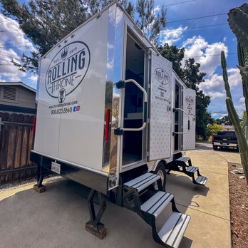 The Rolling Throne - 2 restroom trailer with a men's and women's - Portable Toilet Services Near Me The Rolling Throne - 2 restroom trailer with a men's and women's - Portable Toilet Services Near Me