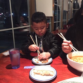 Ramen Parlor - Little man enjoying the chicken karaage! - Ramen Near Me - San Mateo, California Ramen Parlor - Little man enjoying the chicken karaage! - Ramen Near Me - San Mateo, California