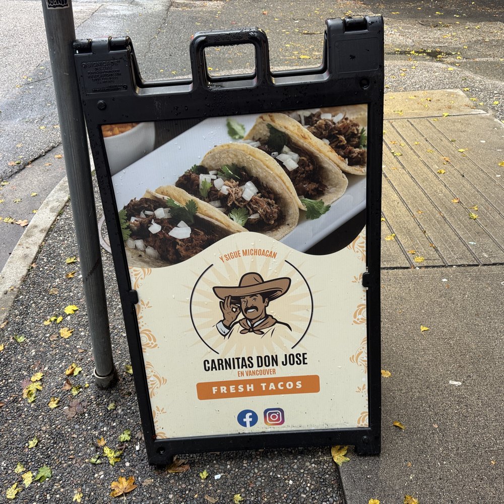 Brat Haus - Sandwich board outside~ (October 2024) - Mexican Near Me - Vancouver, British Columbia