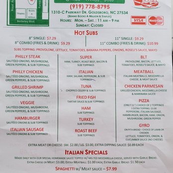 Roseli Philly Steak Sub - Menu (December 2019) - Sandwiches Near Me - Goldsboro, North Carolina Roseli Philly Steak Sub - Menu (December 2019) - Sandwiches Near Me - Goldsboro, North Carolina