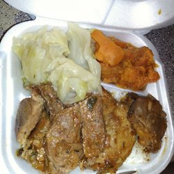 Pyburns - They have a small restaurant inside that cooks good soul food..I got cabbage,smothered pork chops and rice and sweet potatoes...