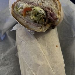 "A wreck" sandwich which was advertised as a "meat lovers sandwich" but only has a single slice of each meat. Sad.