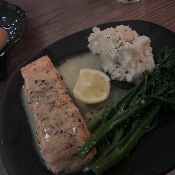 Gatsby's Grill - Cold salmon dish/ truly thumbs down - New American Near Me - Houston, Texas Gatsby's Grill - Cold salmon dish/ truly thumbs down - New American Near Me - Houston, Texas