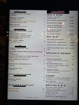 Menu photo 1 Rio Nido Roadhouse Rio Nido, CA