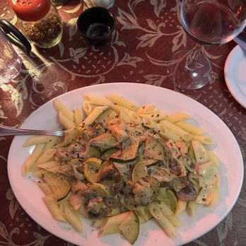 Julian's Little Italy - A La Artichoke with Gluten Free Penne Pasta - Italian Near Me - Dunedin, Florida