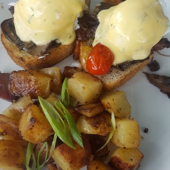 Pip - Short rib eggs Benny - Wine Bars Near Me - Edmonton, Alberta