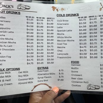 Jack's Coffee - Drink Menu - Coffee & Tea Near Me - Salinas, California Jack's Coffee - Drink Menu - Coffee & Tea Near Me - Salinas, California