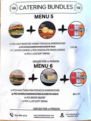 Menu photo 5 Mama Fontana Houston, TX