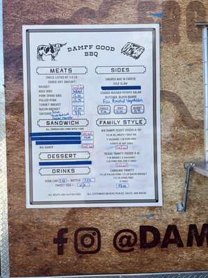 Menu photo 1 Dampf Good BBQ Cary, NC