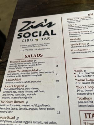 Menu photo 4 Zia’s Social Chicago, IL Menu photo 4 Zia’s Social Chicago, IL