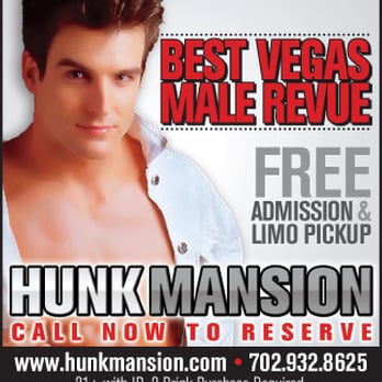 Hunk Mansion - Male strip club offering free admission and free limo pickup with the purchase of 2 drinks - Strip Clubs Near Me - Las Vegas, Nevada