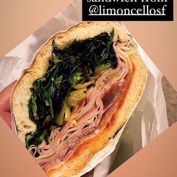 Limoncello - Spicy siciliano sandwich inside view - Sandwiches Near Me - San Francisco, California
