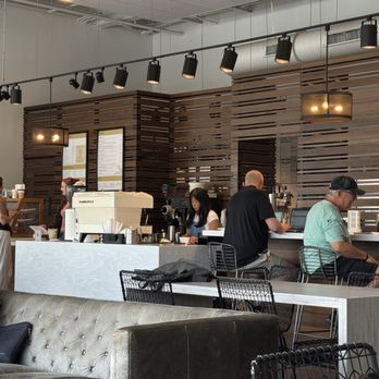 Sago Coffee - Ordering and pick up area. Barista area - Coffee & Tea Near Me - Jacksonville Beach, Florida