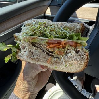 Andy's Sandwiches & Smoothies - Turkey avocado and cheese with sprouts on whole wheat bread!  Can't complain. Was so good! - Sandwiches Near Me - Honolulu, Hawaii
