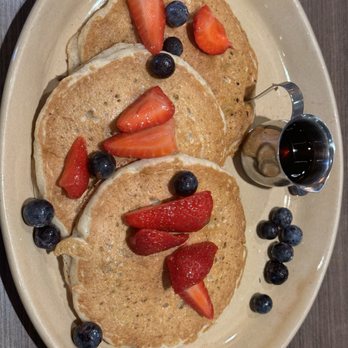 Snooze, an A.M. Eatery - Vegan Banana Bliss Pancakes - Breakfast & Brunch Near Me - Orange, California Snooze, an A.M. Eatery - Vegan Banana Bliss Pancakes - Breakfast & Brunch Near Me - Orange, California