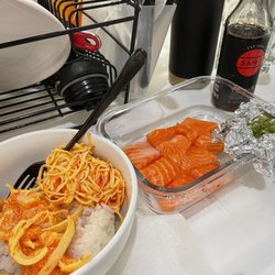 Royal Hawaiian Seafood - Ora King Salmon, New Zealand, chopped into sashimi and poke.