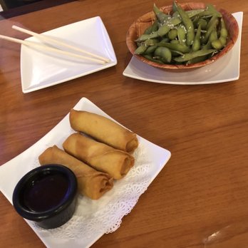 City Pho & Grill - 1. Edamame & 11. Veggie Spring Rolls - Vietnamese Near Me - Maitland, Florida