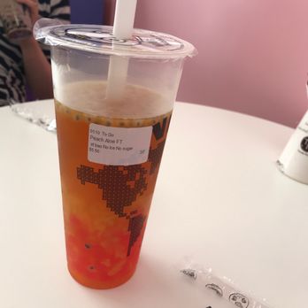 ViVi Bubble Tea - Peach Aloe Tea - Bubble Tea Near Me - Staten Island, New York