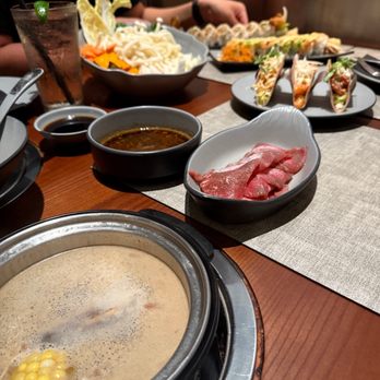 Denko Asian Eatery - Hotpot, Trio de Taco, Soft shell crab roll, Shrimp Lovers roll; Follow me @RimyEats on Instagram - Japanese Near Me - San Juan, Puerto Rico Denko Asian Eatery - Hotpot, Trio de Taco, Soft shell crab roll, Shrimp Lovers roll; Follow me @RimyEats on Instagram - Japanese Near Me - San Juan, Puerto Rico