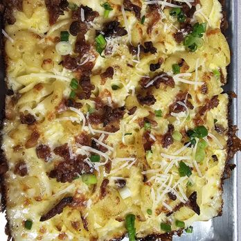 Angry Pete's Pizza - Bacon Mac & Cheese Detroit Style Pizza - Pizza Near Me - San Diego, California Angry Pete's Pizza - Bacon Mac & Cheese Detroit Style Pizza - Pizza Near Me - San Diego, California