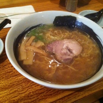 Ajiten Japanese Restaurant - shoyu ramen, decent broth (a little oily) and good noodles, but seriously lacking on the toppings. One sad slice of pork, no egg, sigh - Sushi Bars Near Me - Princeton, New Jersey