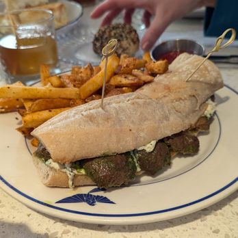 The Mockingbird Nashville - I honestly forgot the name of this sandwich, but it was rich and delicious with boursin cheese inside! - New American Near Me - Nashville, Tennessee