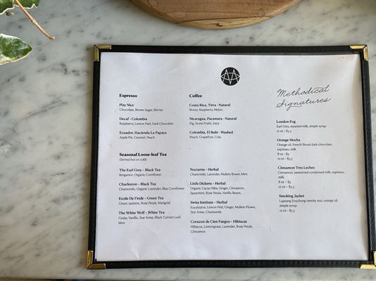 Menu photo 2 Methodical Coffee Greenville, SC Menu photo 2 Methodical Coffee Greenville, SC