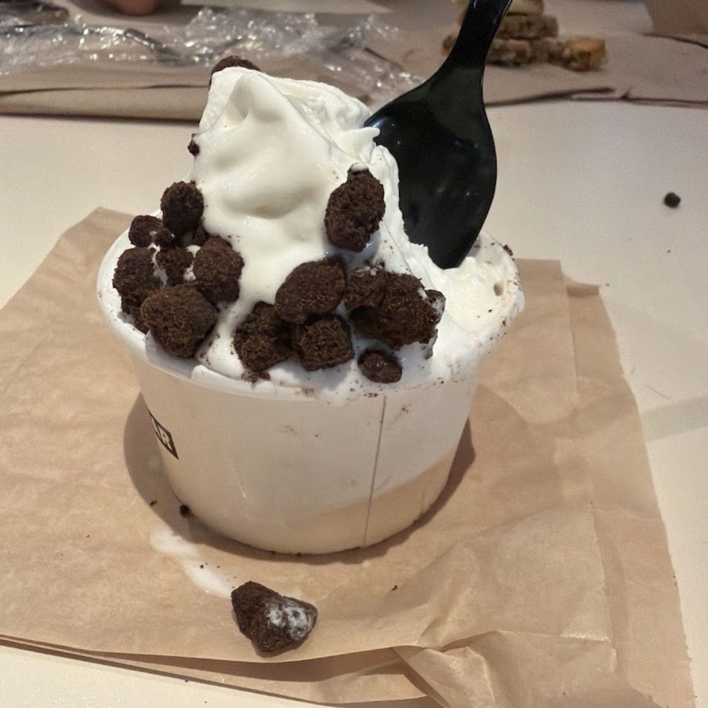 Milk Bar - Cookie & Cream Soft Serve Cup (that I was already eating at the time of this picture) - Bakeries Near Me - New York, New York