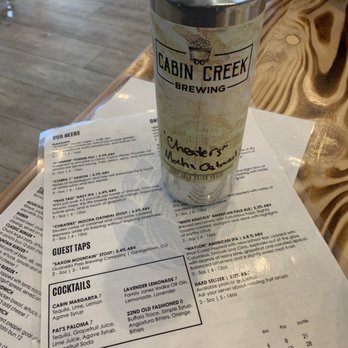 Cabin Creek Brewing - 19.2oz cans available to be filled to order - Breweries Near Me - Georgetown, Colorado