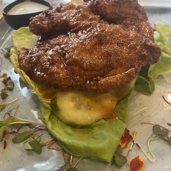 Riverwalk Cafe & Oyster Bar - Buffalo chicken sandwich accommodated for me...keto ish soooooo good!!! - Seafood Near Me - Stuart, Florida Riverwalk Cafe & Oyster Bar - Buffalo chicken sandwich accommodated for me...keto ish soooooo good!!! - Seafood Near Me - Stuart, Florida