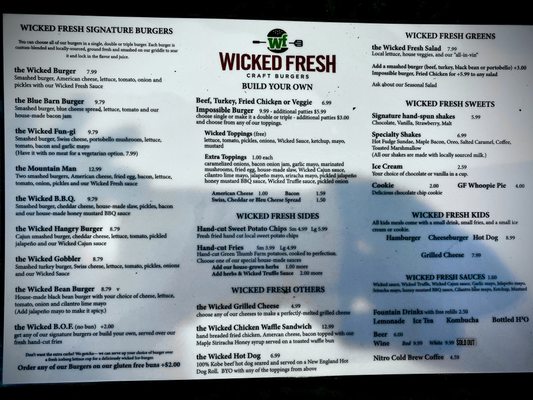 Menu photo 3 Wicked Fresh Craft Burgers Conway, NH