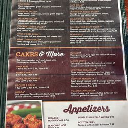 Alli's Family Restaurant - Menu