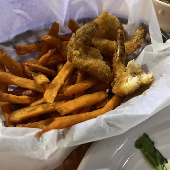 CR Surf & Turf - Recooked greasy shrimp and sweet potato fries - Seafood Near Me - Cedar Park, Texas CR Surf & Turf - Recooked greasy shrimp and sweet potato fries - Seafood Near Me - Cedar Park, Texas