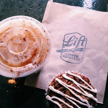 Lift Coffee Roasters - Iced chai latte and an apple carrot muffin! - Coffee & Tea Near Me - Riverside, California Lift Coffee Roasters - Iced chai latte and an apple carrot muffin! - Coffee & Tea Near Me - Riverside, California