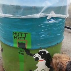 Columbia View Park - More painted trash cans